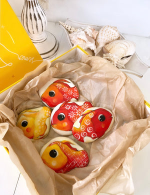 MYSTERY PACK 2 - orange coral fish and art by Christine Onward (POSTAGE COST INCLUDED)